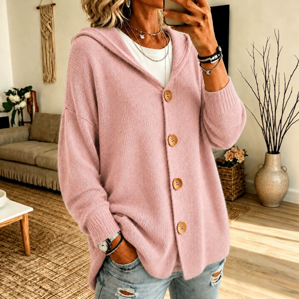 Jasmine | Women's Oversized Hooded Cardigan