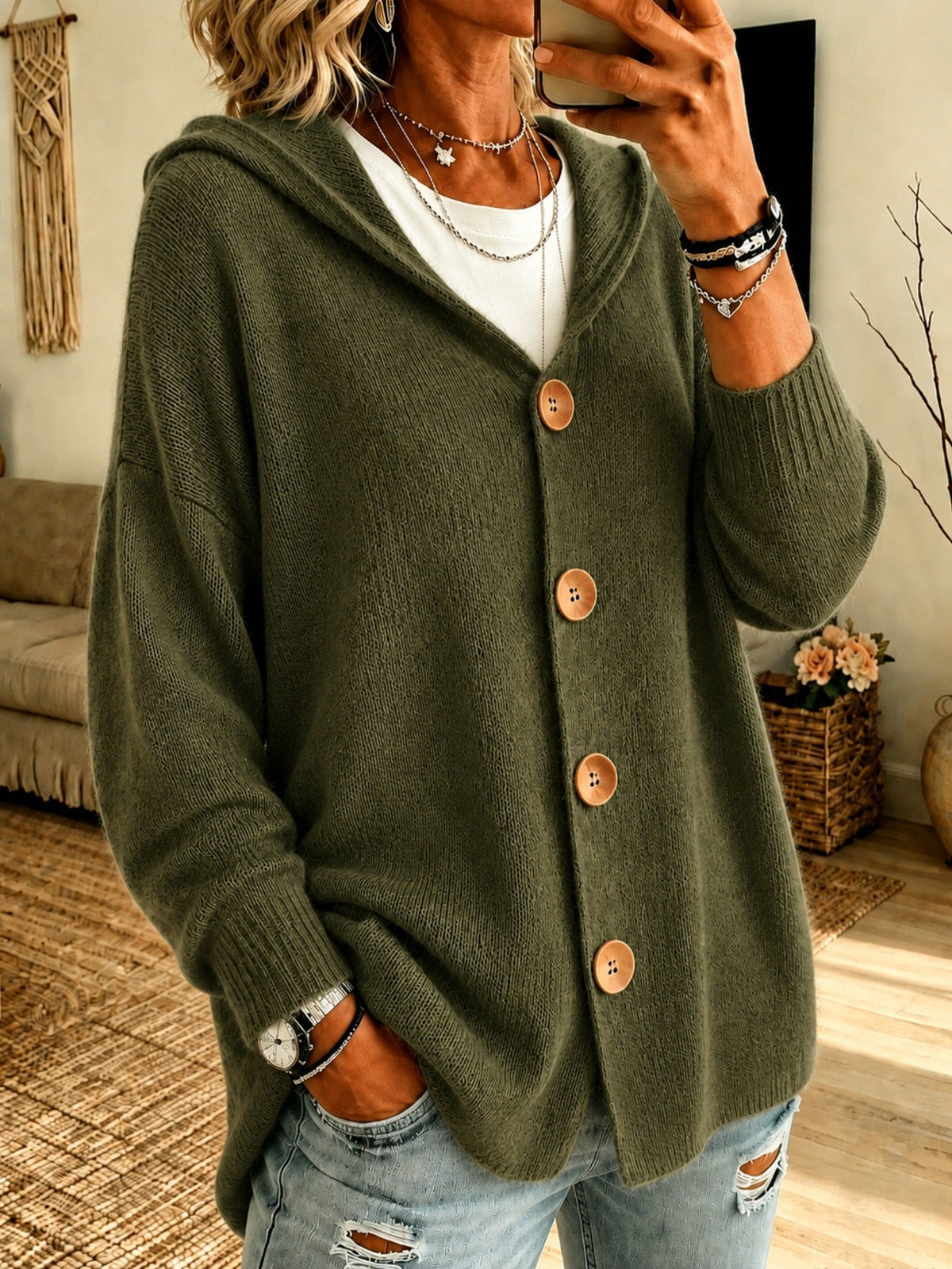 Jasmine | Women's Oversized Hooded Cardigan