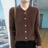 Ella | Lightweight Cable-Knit Cardigan with Decorative Buttons
