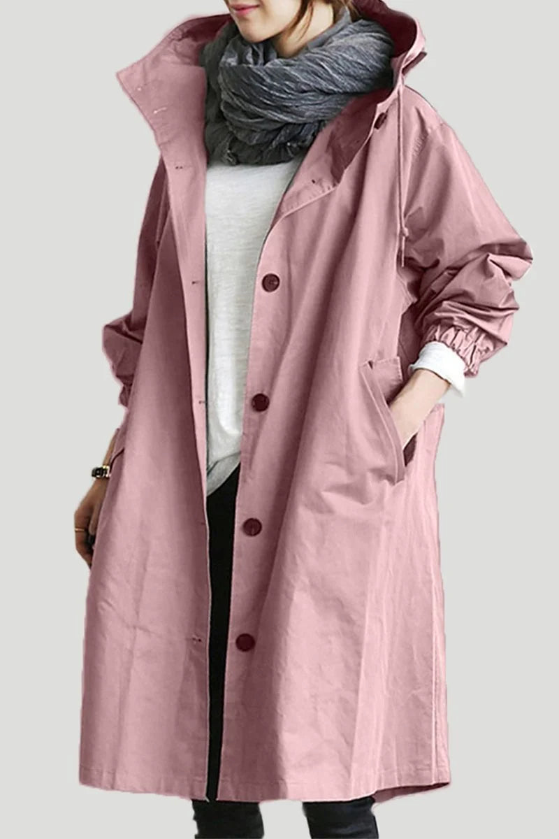 Abigail | Women's Oversized Hooded Longline Trench Coat
