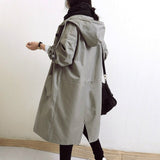 Abigail | Women's Oversized Hooded Longline Trench Coat