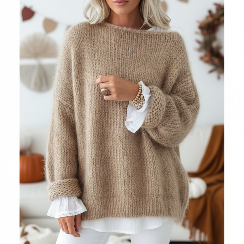 Louisa | Oversized Knit Pullover Sweater