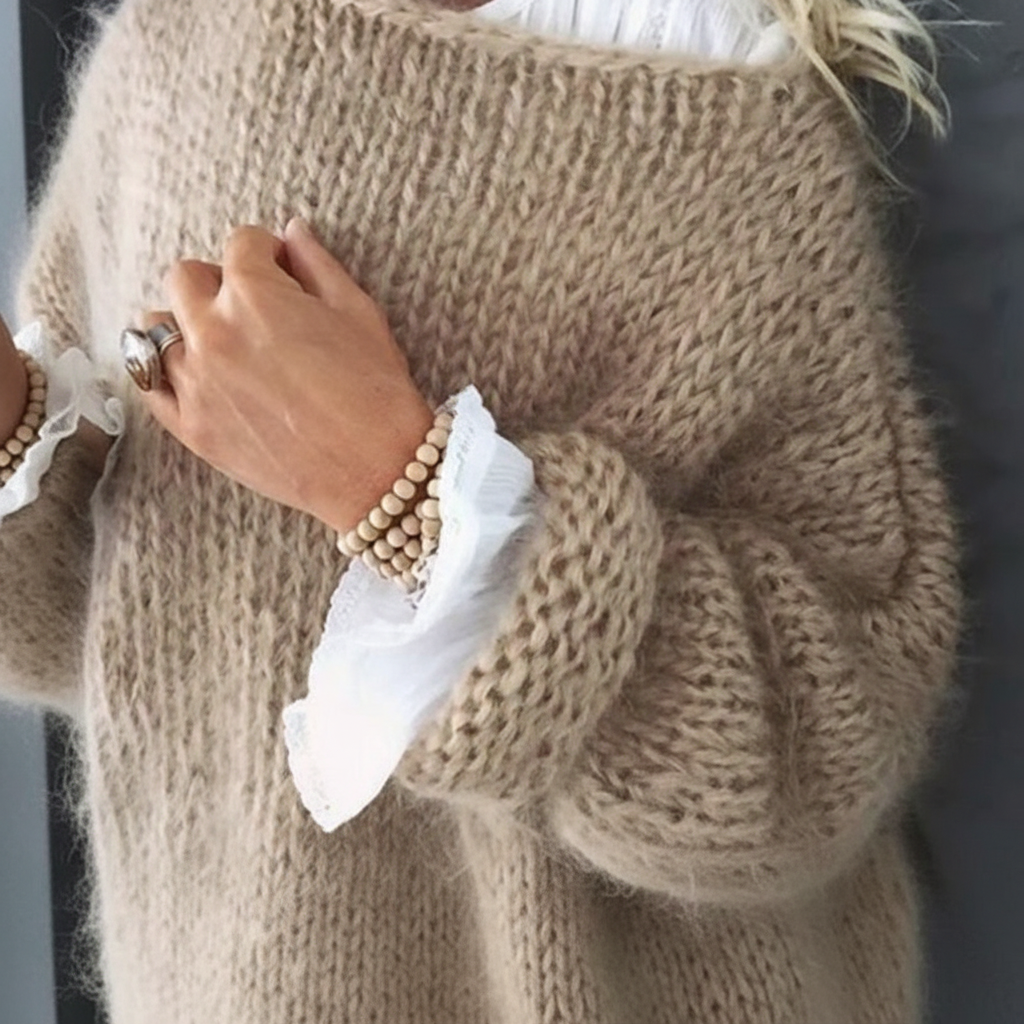 Louisa | Oversized Knit Pullover Sweater