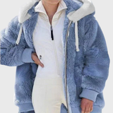 Angela | Cozy Multicolor Hooded Puffer Jacket
