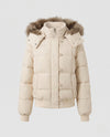 Nora | Short Puffer Jacket with Faux-Fur Hood for Women