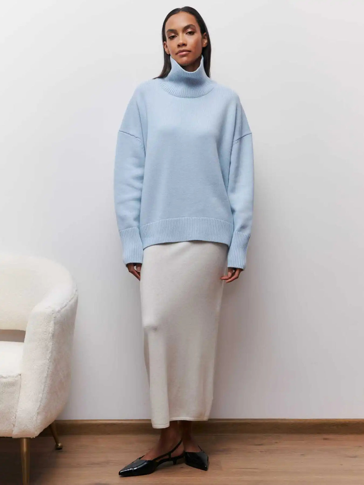 Queenie | Cozy Oversized Turtleneck Sweater