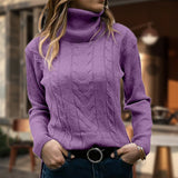 Wren | Cable-Knit Turtleneck Sweater with Ribbed Cuffs