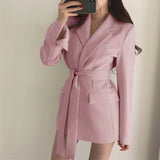 Chloe | Elegant Blazer Dress with Belt