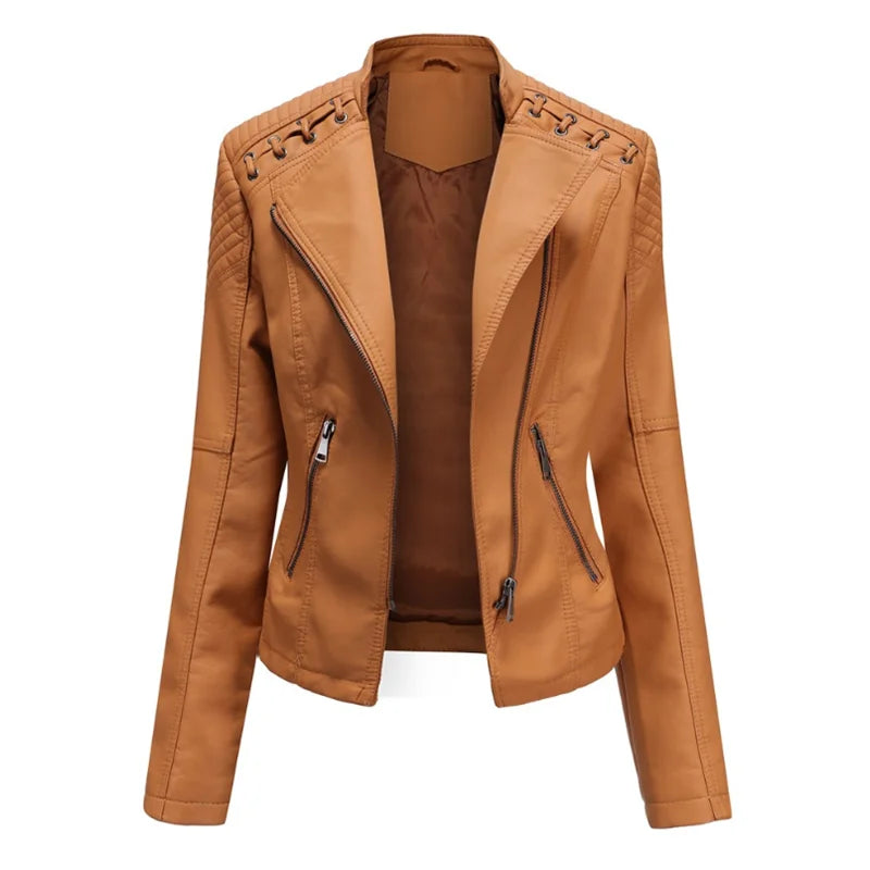 Pia | Veste en cuir souple intemporelle