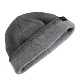 Luxury Knitted Winter Beanie for Men - Warm Ski Cap with Casual Snow Label Decor