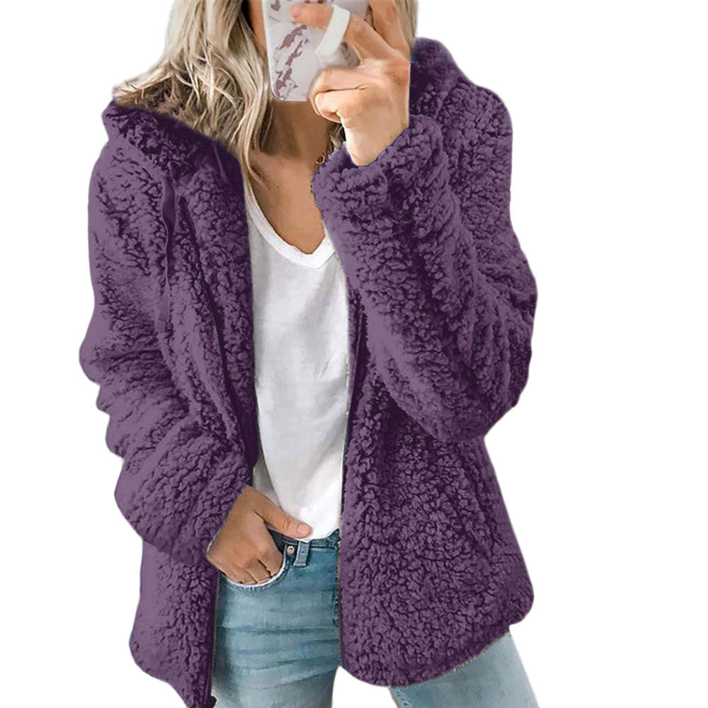 Sophia | Plush Teddy Fleece Jacket with Pockets for Women