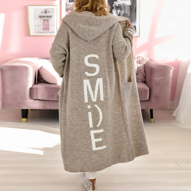 Isadora | Oversized Hooded Dress with Graphic Print