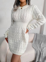 Heidi | Elegant Textured Knit Dress for Women