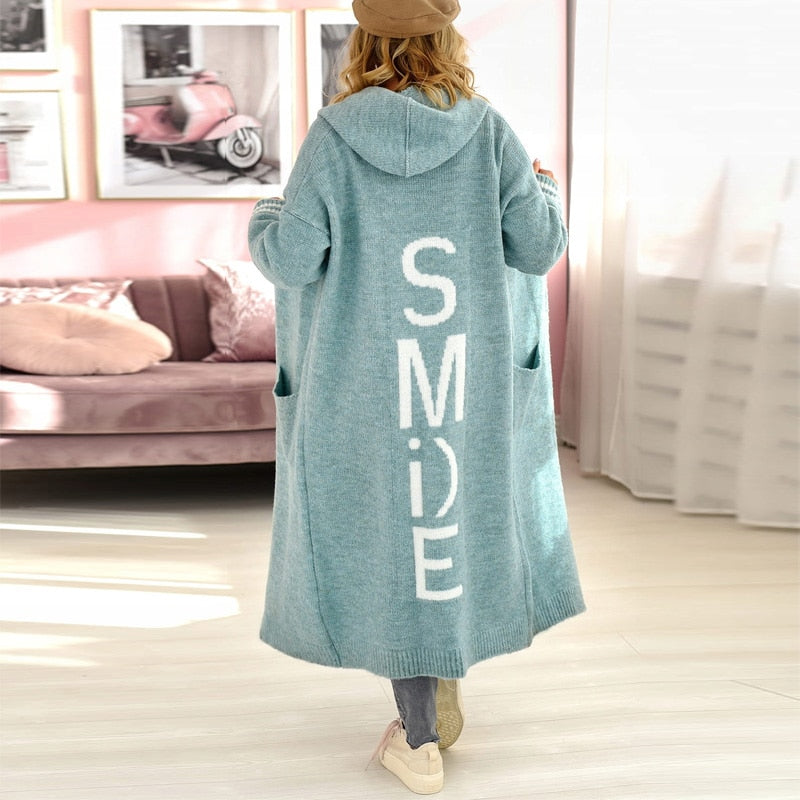 Isadora | Oversized Hooded Dress with Graphic Print