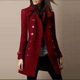 Vivienne | Double-Breasted Winter Trench Coat for Women