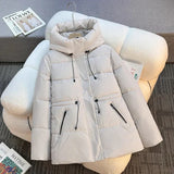 Valerie | Hooded Puffer Coat with Adjustable Waist