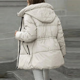 Valerie | Hooded Puffer Coat with Adjustable Waist