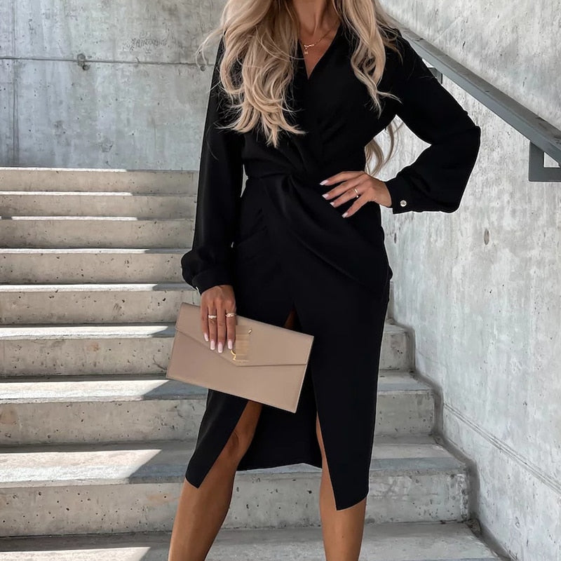Petra | Elegant Bodycon Turtleneck Dress
