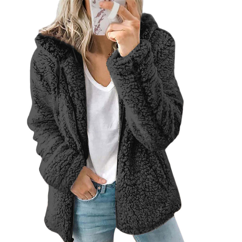 Sophia | Plush Teddy Fleece Jacket with Pockets for Women