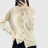 Violet | Comfortable Button-Up Knit Cardigan