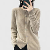 Violet | Comfortable Button-Up Knit Cardigan