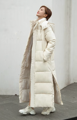 Victoria | Long Hooded Puffer Coat for Women