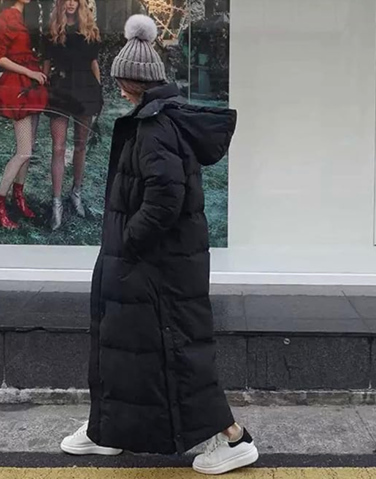Victoria | Long Hooded Puffer Coat for Women