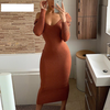Cora | Ribbed Bodycon Knit Dress