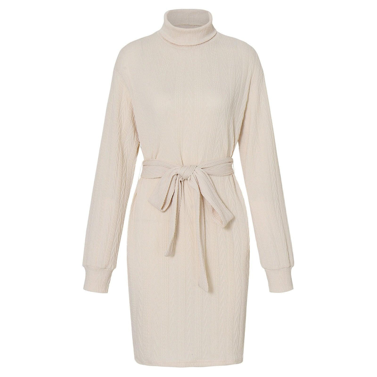 Olive | Elegant Bodycon Turtleneck Dress