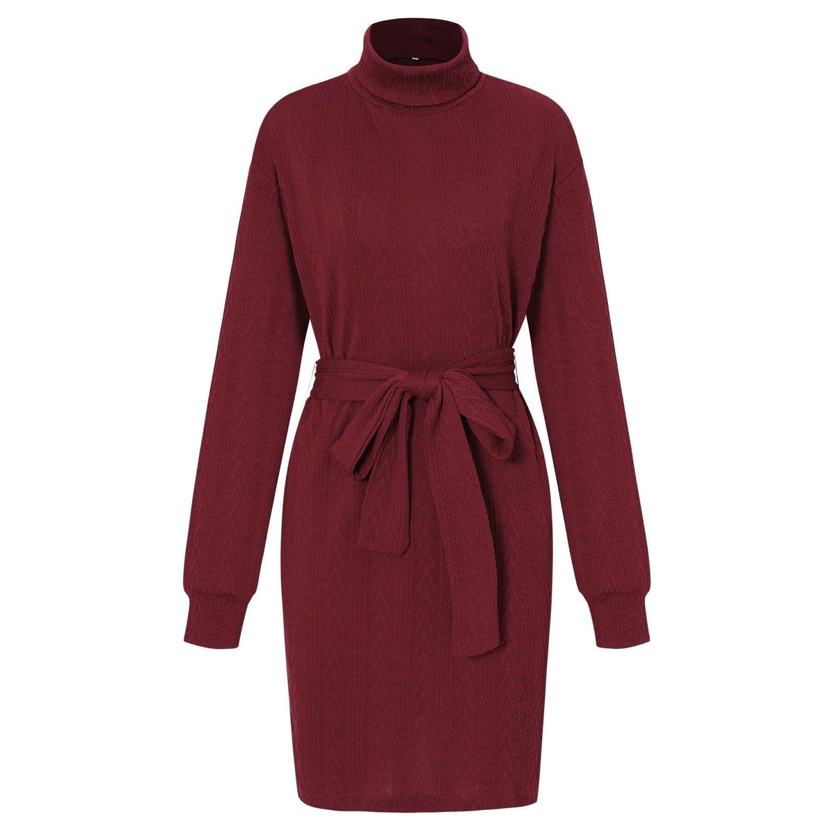 Olive | Elegant Bodycon Turtleneck Dress