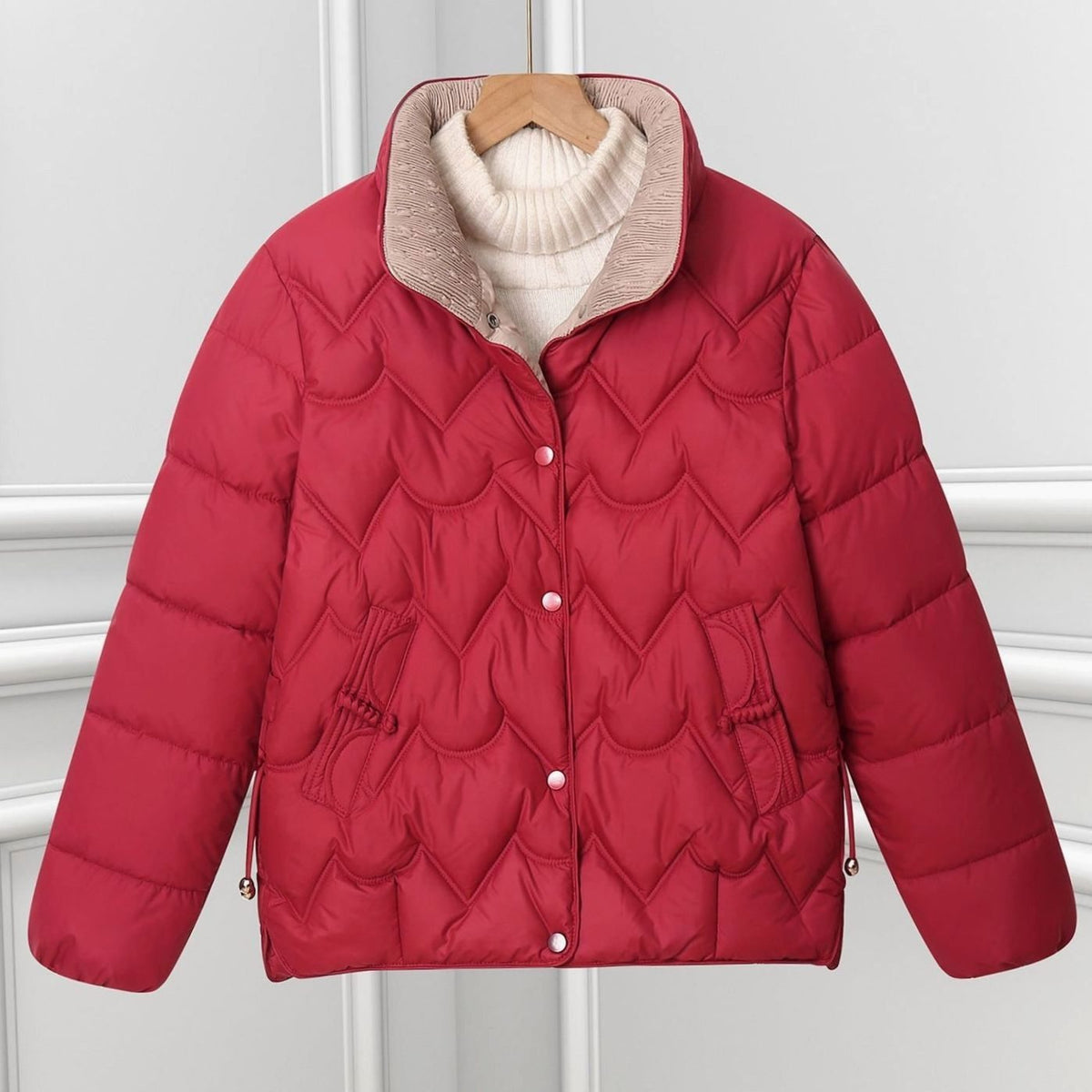 Yelena | Women’s Quilted Jacket with Arched Quilting