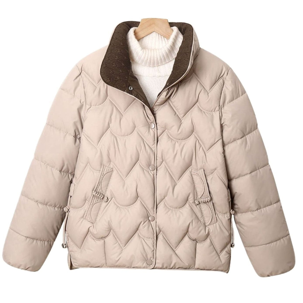 Yelena | Women’s Quilted Jacket with Arched Quilting