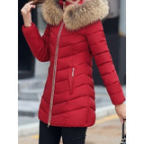 Flora | Quilted Puffer Jacket with Faux-Fur Hood