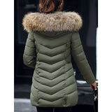 Flora | Quilted Puffer Jacket with Faux-Fur Hood
