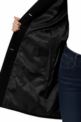 Vivienne | Elegant Long Tailored Coat with Button Closure