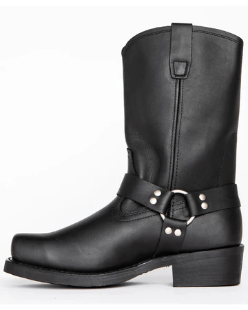 Omar | Men’s Harness Boots with Decorative Metal Studs