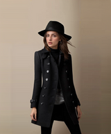 Vivienne | Double-Breasted Winter Trench Coat for Women