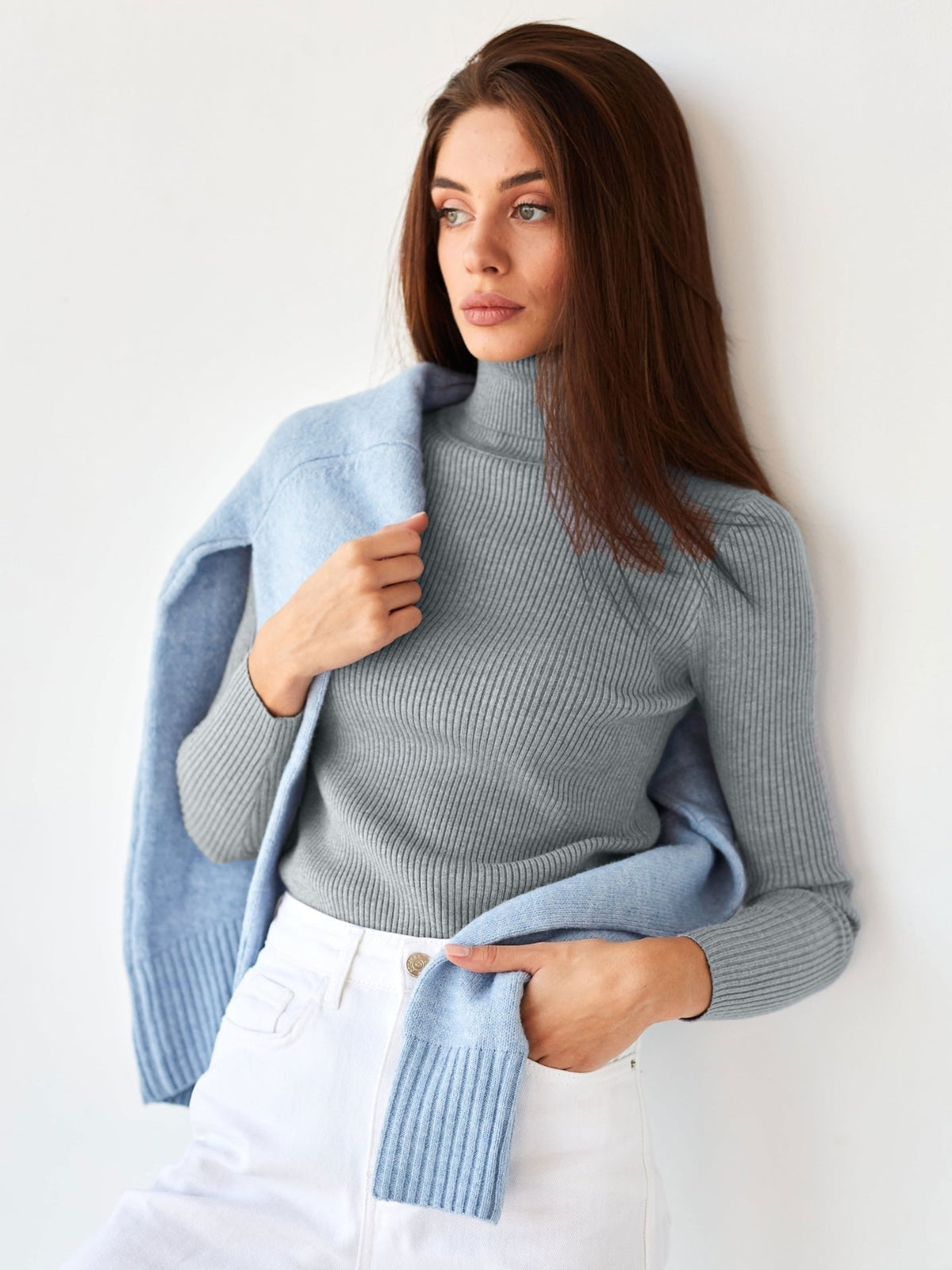 Vesper | Elegant Ribbed Turtleneck Sweater