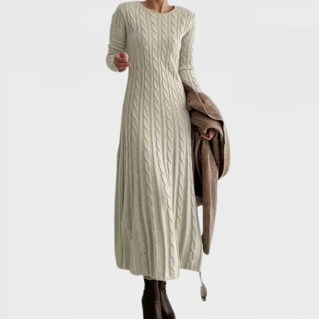 Aaliyah | Maxi-Length Cable-Knit Dress