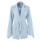 Chloe | Elegant Blazer Dress with Belt