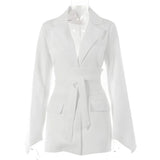 Chloe | Elegant Blazer Dress with Belt