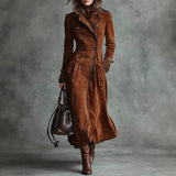 Vivienne | Long Double-Breasted Trench Coat for Women