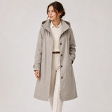 Hannah | Women's Hooded Water-Repellent Longline Coat