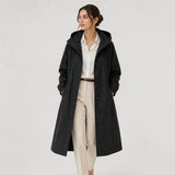 Hannah | Women's Hooded Water-Repellent Longline Coat