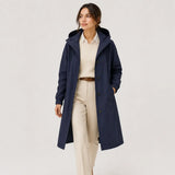 Hannah | Women's Hooded Water-Repellent Longline Coat