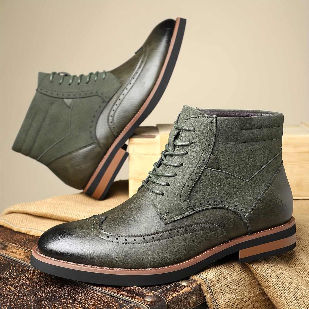 Roland | Classic Wingtip Ankle Boots
