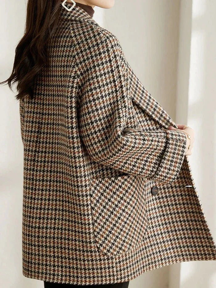 Barbara | Classic Long Plaid Womens Coat
