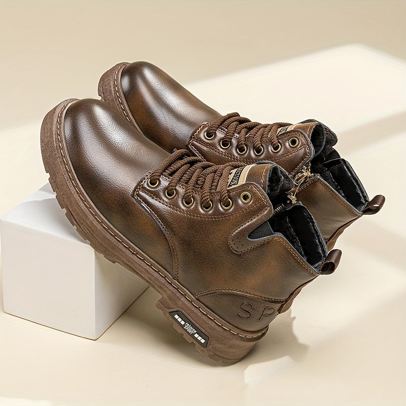 Alaric | Men's High-Top Lace-Up Boots