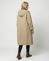 Juliette | Women's Long Waterproof Trench Coat with Hood