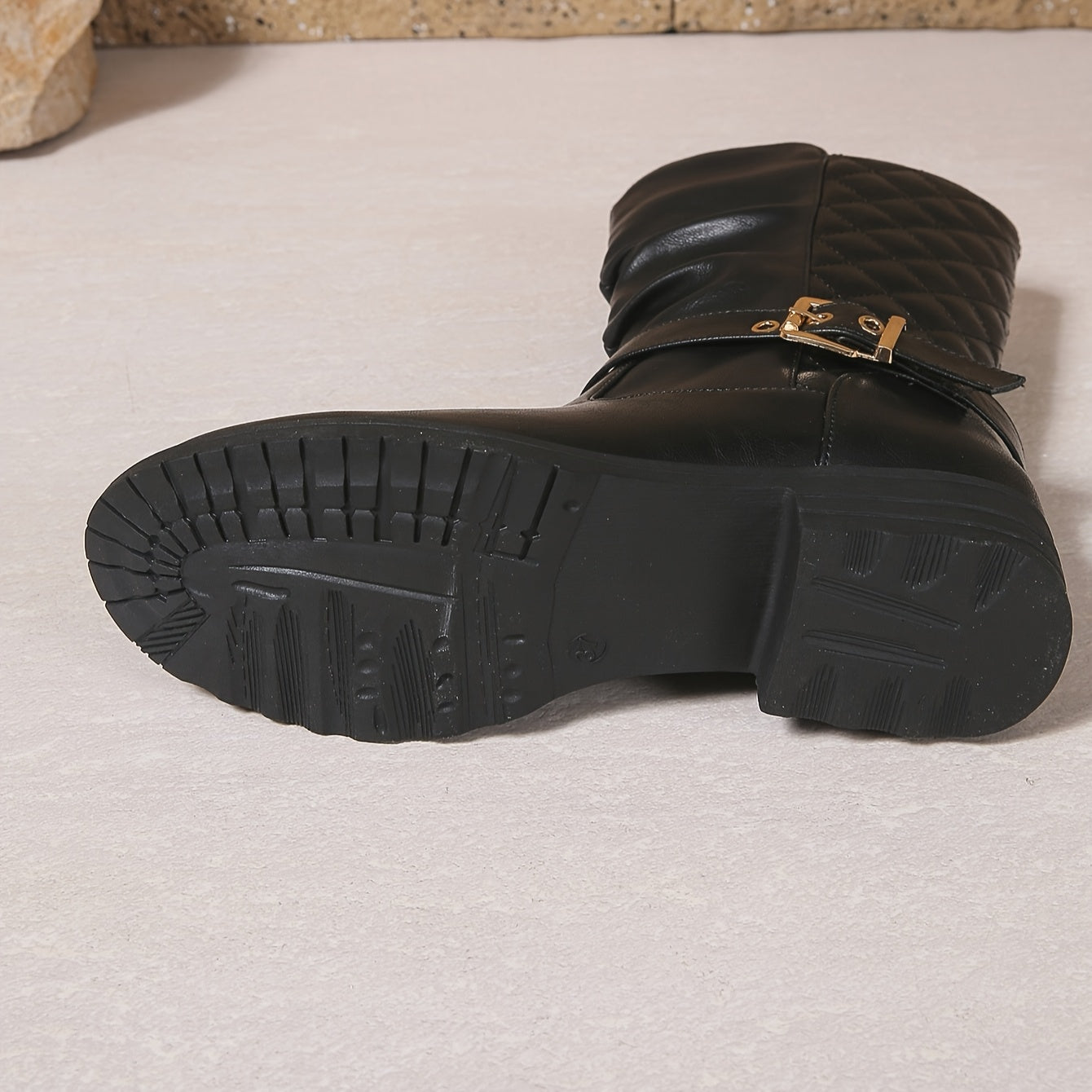 Elara | Women's Gathered Shaft Buckle Ankle Boots